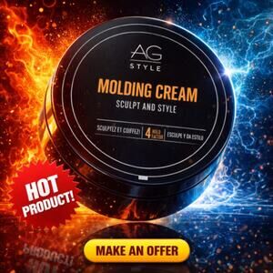 AG Hair Molding Cream Sculpt and Style  4 Hold Factor Hair Paste 2.5 oz/75ml NEW